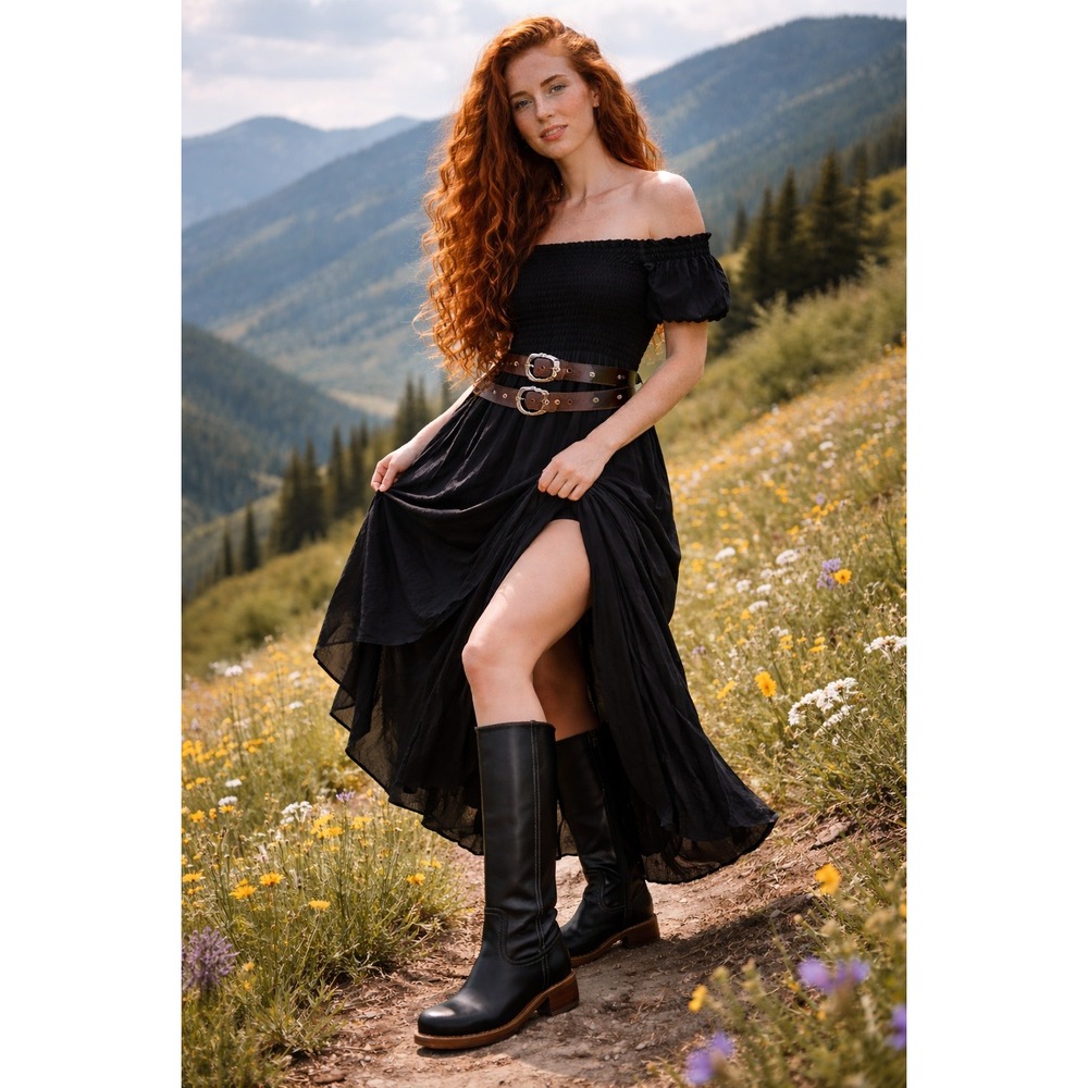 Frye Campus Boots - 14 L Jet Black Leather $498 - Boho Festival Season